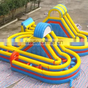 2016 NEW PVC Customized Giant Adult Inflatable Obstacle Course for Sale thumbnail-3