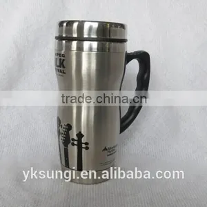 Double Wall Stainless Steel Mug With Handle thumbnail-1
