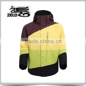 Waterproof Men Yellow Ski Jacket Mens Snowboard Jacket thumbnail-1