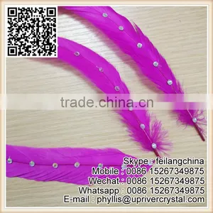Wholesale Cheap Diamond Rooster Tail Feather For Top Selling thumbnail-1
