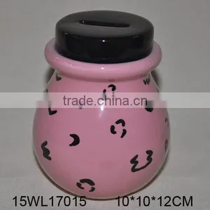Unique Design Ceramic Coin Bank / Money Bank With Zebra-stripe Painting thumbnail-4