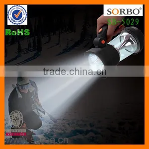 Ultra Bright Dyanmo Camping Lantern/ Emergency Light for Outdoor With AM/FM Radio Mobile Charger thumbnail-2