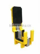 Proud Truck Wheel Locks Are Made of Heavy Duty Highly Visible Red and Yellow Powder Coated Steel. thumbnail-1