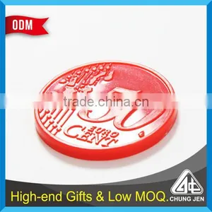 Best Selling Metal Plastic Made Cart Coin Custom Trolley Token thumbnail-1