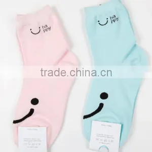 OEM Supply Custom Fashion Cute Smile Face Adult Socks Buying From China thumbnail-1