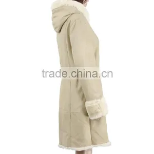 Women Fashion Double Face Rabbitskin Leather Coat Rabbit Fur Wholesale Fur Coats KZ150101 thumbnail-3