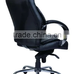 PU Leather Chromed Armrest and Base Buffalo Top Leather Office Chair AGS-6017-1 thumbnail-4