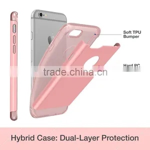 C&T Dual Layer Plastic Back Cover Soft TPU Bumper Mobile Phone Case For IPhone 6s Quality Choice Most Popular thumbnail-4