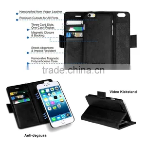 C&T Premium PU Leather Wallet Case Detachable Stand Flip Cover Case for Asus Zenfone Max thumbnail-2