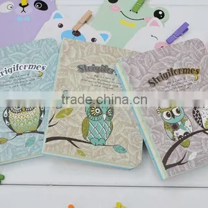 Owl Plain Notebook Drawing Book Sketching Book 128 Sheets 3 Colors Inside Papers thumbnail-1