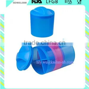 Foodgrade Bpa Free Plastic Single Extra Compartment Storage Box for Supplements and Pill thumbnail-2