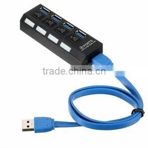 4 Ports USB 3.0 HUB / 4 Ports Hub Speed 5Gbps for PC Laptop / USB Hub On/off Switc thumbnail-1