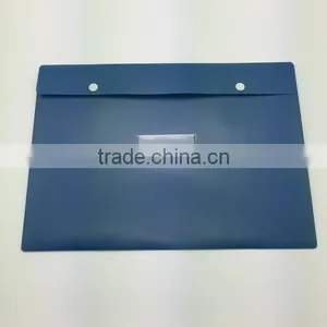 Promotional Pocket Plastic Folder With Two Snap Buttons thumbnail-1