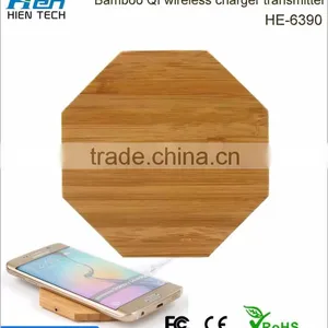 Hot Sell Universal Bamboo Mobile Phone qi Wireless Charger Power for Sony Xperia z C6603 thumbnail-1