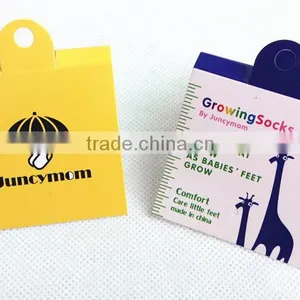 Customerized Hangtag Paper Tag Printing Sock Header Card thumbnail-1