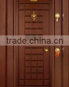 Solid Engineering Wood Door Frame Armored Entrance Arch Gate Bullet Proof Flush Door thumbnail-2
