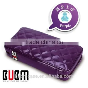 Purple 64 Capacity PU Leather Cover DVD Case CD Holder Personalized cd Case Multi Disc Dvd Cases thumbnail-3