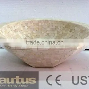 Stone Mosaic Basin, Mosaico Pedra, Natural Stone Bathroom Accessories thumbnail-1