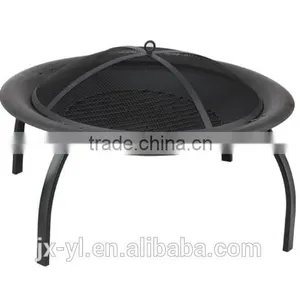 30" Cheap Outdoor Firepit With Cooking Grid thumbnail-1
