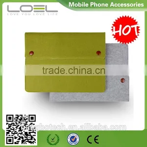 2016 New Arrival !!! Fashional Wool Felt Mini/ultra-thin Envelope File Cover Sleeve for Ipad With 3 Pockets thumbnail-1