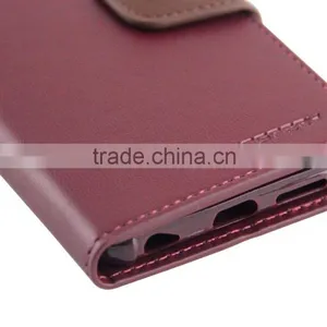 Mercury Goospery Sonata Diary Wallet Cover Case PU Leather Flip Protective Cases for Samsung Galaxy S6 Mobile Phone thumbnail-6