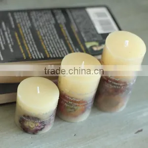 OEM Gift Scented White Pillar Candle thumbnail-5