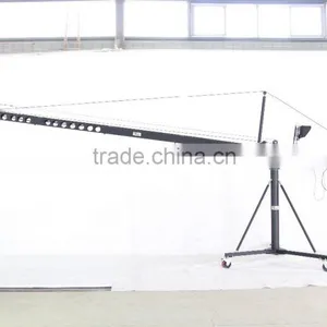 Professional LMS DV Jimmy Jib Dslr Camera Crane With 10m Triangle Electronic Control Rocker Arm Flight Case Package thumbnail-2