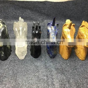 Wholesale Polished Crystal Gift Items Unicorn ,Carving Stone for Crafts thumbnail-1