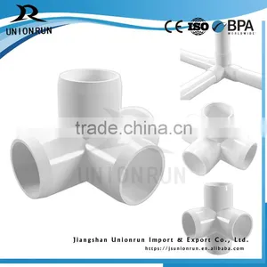 Hot Sale 3/4 Inch 4 Way Tee PVC Fitting Tee Joint Pipe Tube Pipe Fittings thumbnail-6