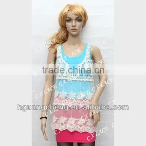 Wholesale Summer Crochet Mesh Lace Tops thumbnail-1