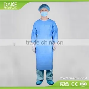 Reinforced Breathable Disposable Nonwoven SMS Surgical Gown thumbnail-1