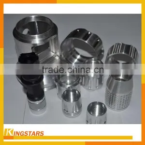 OEM Bushing Connector Black Satin Anodizing Aluminum Cnc Lathe Turning Parts thumbnail-6