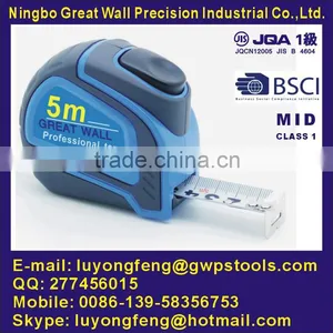 Auto Stop Steel Tape Measure With 2 Color Blade and 2 Side Printing thumbnail-1