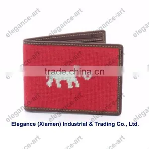 Racing Horse Needlepoint Wallet for Men thumbnail-2