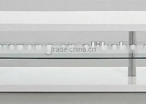 White High Gloss MDF TV Stand/living Room Furniture thumbnail-1