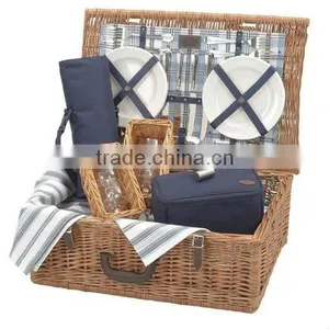 Willow Picnic Basket With Small Boxes thumbnail-1