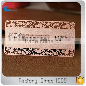Custom-made Rose Golden Metal Business Cards thumbnail-3