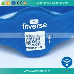 Serial QR Code Printing Silicone Wristband With HF RFID Chip thumbnail-3