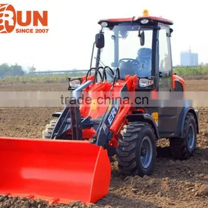 Everun Brand Farming Tools 1.0 Ton Compact Wheel Loader With Mixer Bucket thumbnail-4