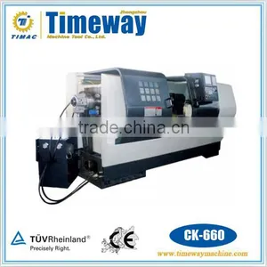 Flat Bed CNC Lathe Machine For Sale CK660 thumbnail-1
