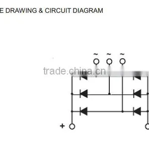 100A Three Phase Rectifier Bridge Module thumbnail-2