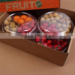 Clear Plastic 3 Compartment Box for Fruit/disposable Plastic Container/PET Plastic Box thumbnail-3