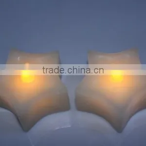 Led Flameless Candles Led Star Shaped Wax Candles Led Flickering Christmas Star Candle Battery Powered Led Candles thumbnail-1