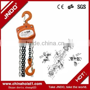 0.5t Double Hook Manual Chain Hoist|construction Mini Hoist Cranes thumbnail-1