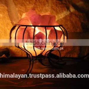 Metal Salt Lamp Basket/Feng Shui Salt Lamps/Iron Basket Salt Lamp/Metal Fire Basket thumbnail-6