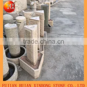 European Granite Water Fountain With Trilateral thumbnail-1