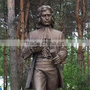 Outdoor Life Size Bronze Newton Sculpture thumbnail-2