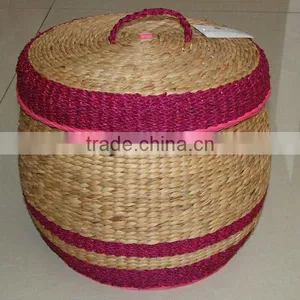 Water Hyacinth Decorative Storage Boxes Wholesale thumbnail-1