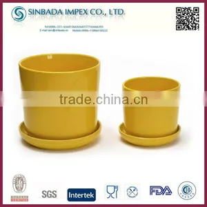 P1310NG Ceramic Bright Color Cheap Garden Pots For Flower&Plant thumbnail-3