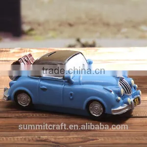 Resin Car Shaped Money Box Old Model Car thumbnail-2